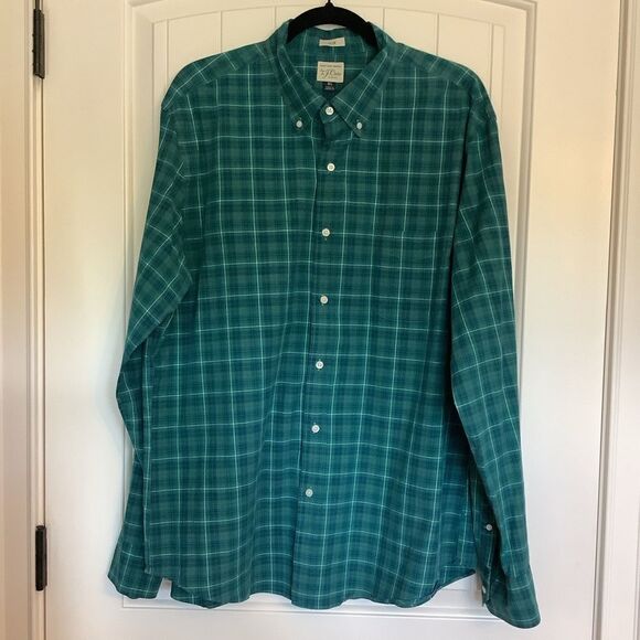 J. Crew Secret Wash Plaid Button Down Shirt 😎💜🖤 - Picture 1 of 4